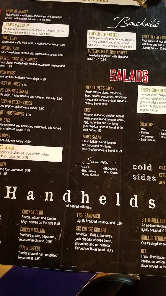Sit 'n Bull Pub 'n Patio Menu image 3